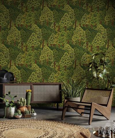 24107 Series | Forest of Forms Design Wallpaper