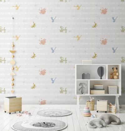 8937 Serie | Müzik Çalan Looney Tunes Karakterli Duvar Kağıdı