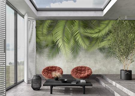 FJ312 Serie | Palm Leaves Pattern Mural Wallpaper