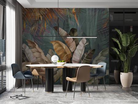 FJ316 Series | Tropical Leaves Design Mural Wallpaper