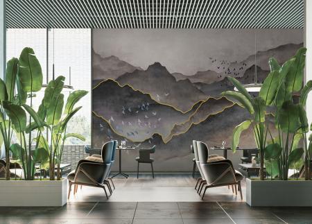 FJ317 Series | Mountains Design Mural Wallpaper