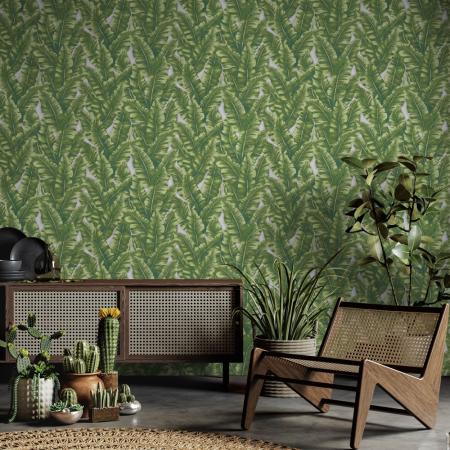 1507 Series | Banana Leaf Design Wallpaper