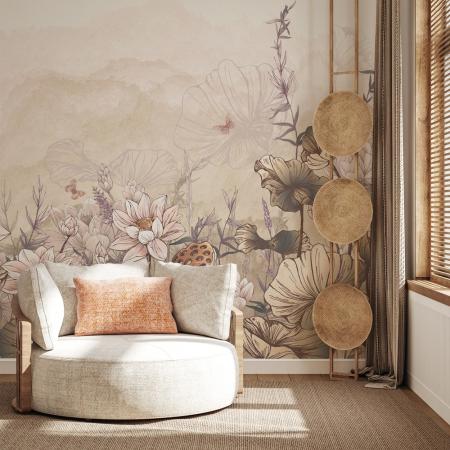 SE310 Series | Floral Design Mural Wallpaper