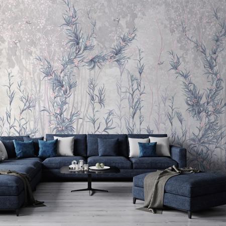 SE317 Series | Limonium Flowers Design Mural Wallpaper