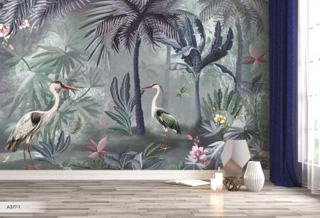 A317 Serie | Attention Every Color With Chin Design Mural Wallpaper