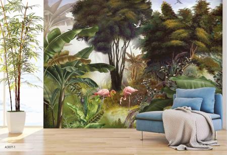 A307 Serie | Flamingo Design Mural Wallpaper