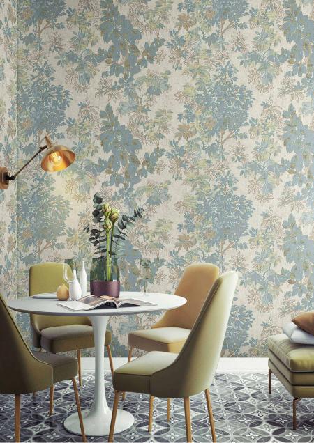 9907 Serie | Leaf Pattern Wallpaper That Will Make Your Rooms Look Stylish and Simple