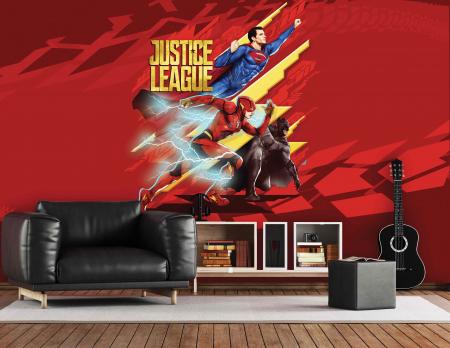 CODE WB2007 | LUSTICE LEAGUE MURAL WALLPAPER