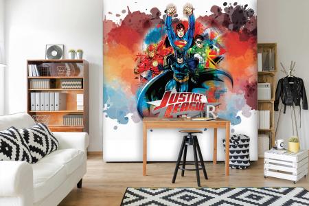 CODE WB2010 | JUSTICE LEAGUE MURAL WALLPAPER