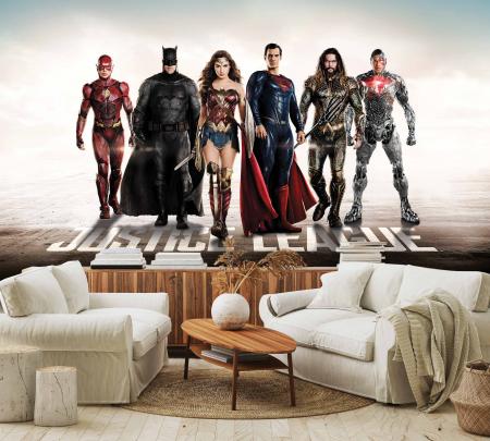 CODE WB2026 | JUSTICE LEAGUE MURAL WALLPAPER