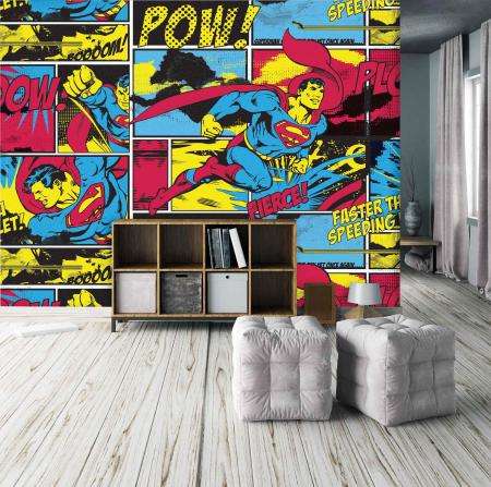 CODE WB2038 | SUPERMAN MURAL WALLPAPER