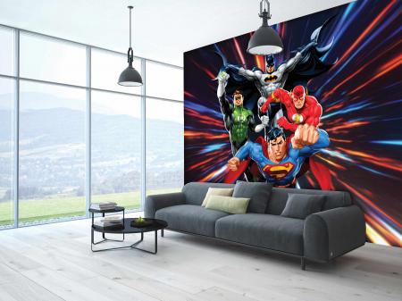 CODE WB2055 | JUSTICE LEAGUE MURAL WALLPAPER