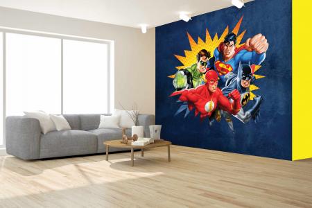 CODE WB2063 | JUSTICE LEAGUE MURAL WALLPAPER