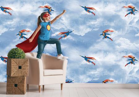 CODE WB2083 | SUPERMAN MURAL WALLPAPER