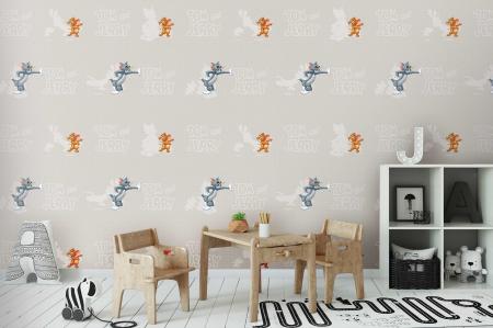 CODE WB2090 | TOM AND JERRY MURAL WALLPAPER