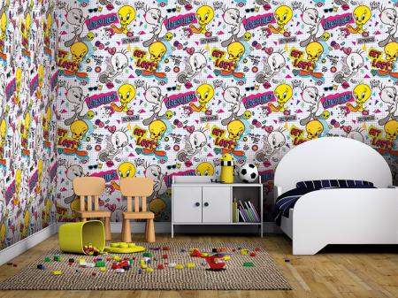 CODE WB2095 | LOONEY TUNES MURAL WALLPAPER