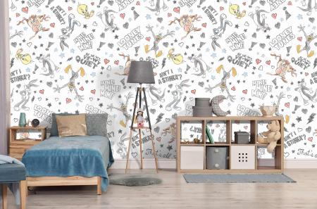 CODE WB2098 | LOONEY TUNES MURAL WALLPAPER