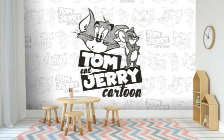 CODE WB2105 | TOM AND JERRY MURAL WALLPAPER