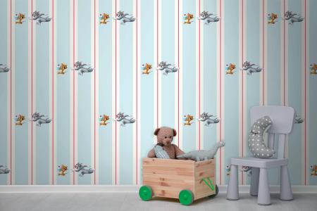 CODE WB2115 | TOM AND JERRY MURAL WALLPAPER