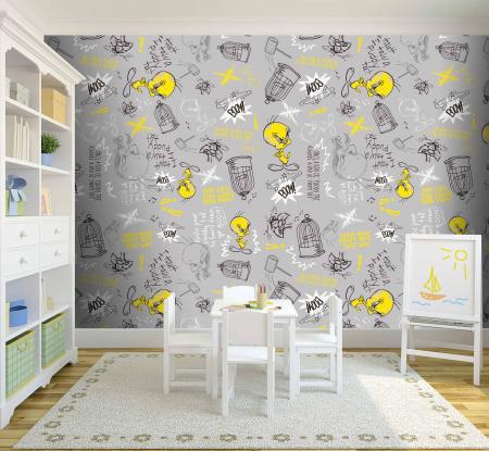 CODE WB2135 | LOONEY TUNES MURAL WALLPAPER