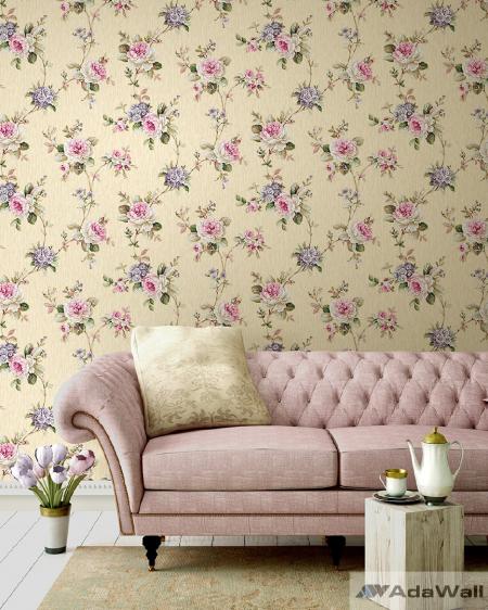 2610 Serie | Blooming roses floral wallpaper