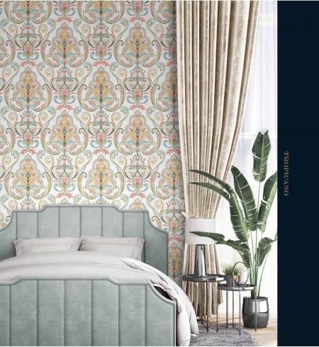 9901 Serie| Multicolored Damask Pattern Wallpaper