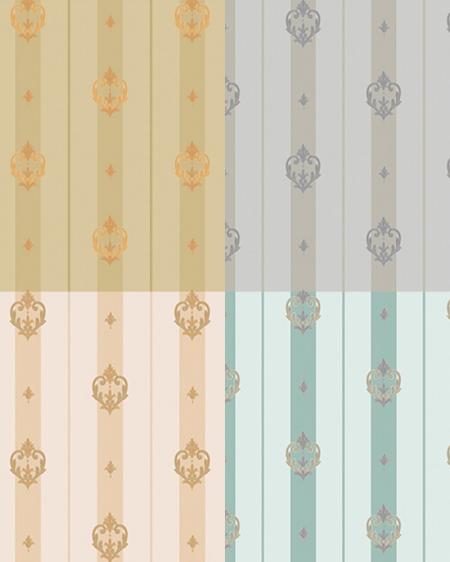 7804 Serie | Neoclassical stripe with discreet ornament wallpaper