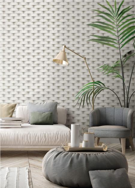 7814 Serie | 3D Rounded brick wall pattern wallpaper