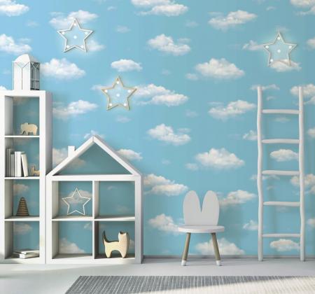 8904 Serie | Blue Sky Wallpaper with Realistic Clouds