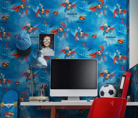 8914 Serie | Wallpaper with Superman Design