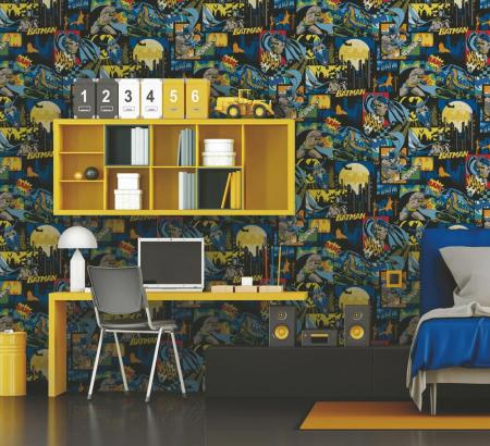 8917 Serie | Batman Figures and Dark Colored Wallpaper