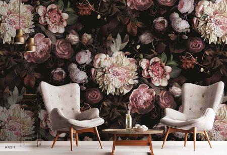 A322 Serie | Flower Pattern Mural Wallpaper