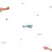 8907 Serie | Wallpaper with Planes in the Sky, Stars and Clouds