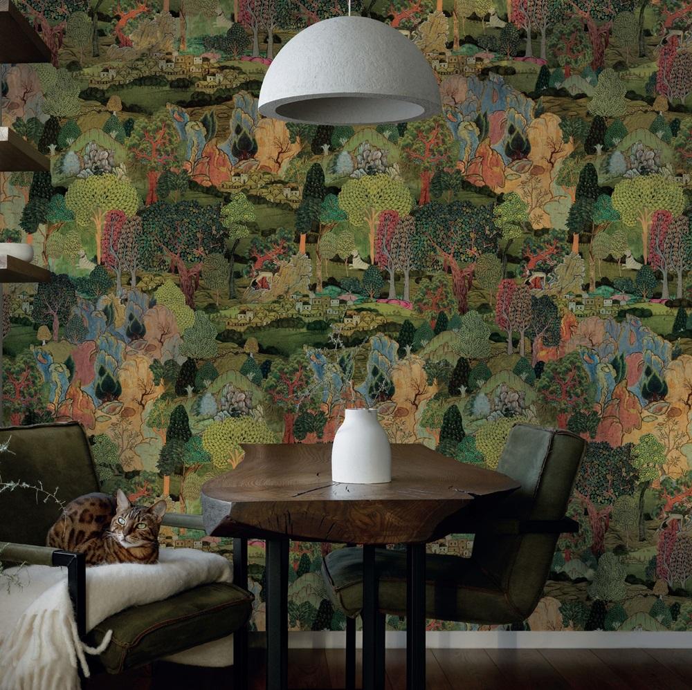 Abstract Colorful Nature Design Mural Wallpaper SE314-1